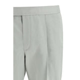Brioni White Linen Casual Pants