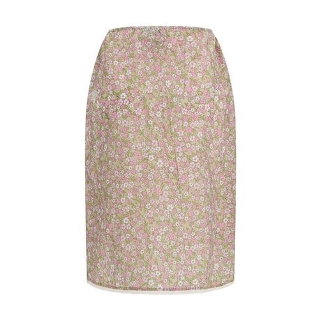 Prada Multicolor Nylon Midi Skirt