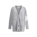 Thom Browne Gray Cotton Cardigan