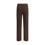 Avenue Montaigne Brown Polyester Casual Pants