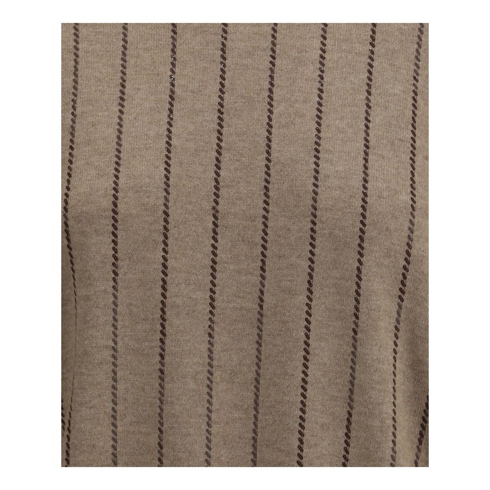 Brunello Cucinelli Beige Cashmere Sweater