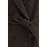 Brunello Cucinelli Brown Fleece Wool Coat
