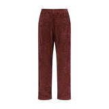 Brunello Cucinelli Bordeaux Cotton Casual Pants