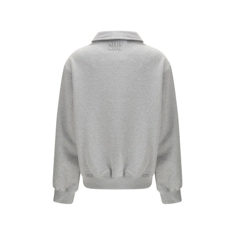 Miu Miu Gray Cotton Sweatshirt