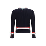 Thom Browne Blue Cotton Sweatshirt