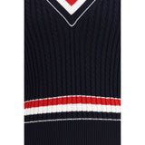 Thom Browne Blue Cotton Sweatshirt
