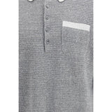 Thom Browne Gray Linen Dress Shirt