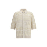 Laneus White Cotton Polo Shirt