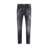 Dsquared² Black Cotton Slim Fit Jeans