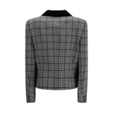 Valentino Gray Fleece Wool Coat