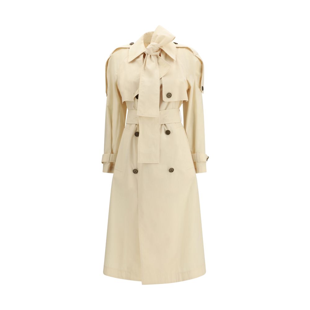 Burberry Beige Polyester Trench Coat
