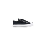 Converse Black Fabric Platform Sneakers