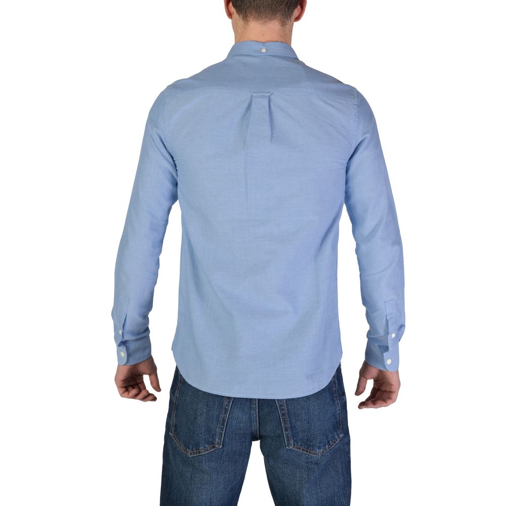 Lyle & Scott Blue Organic Cotton Dress Shirt