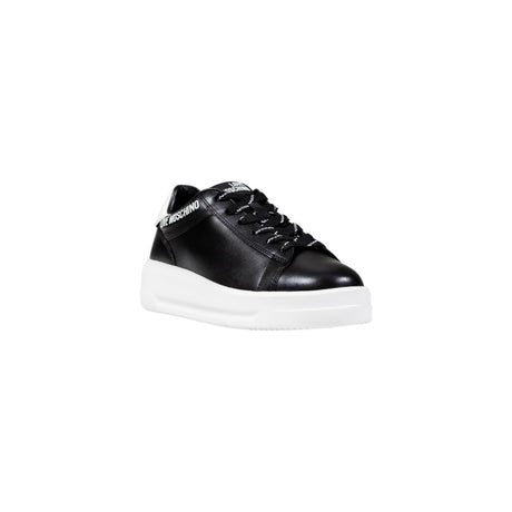 Love Moschino Black And White Synthetic Chunky Sneakers