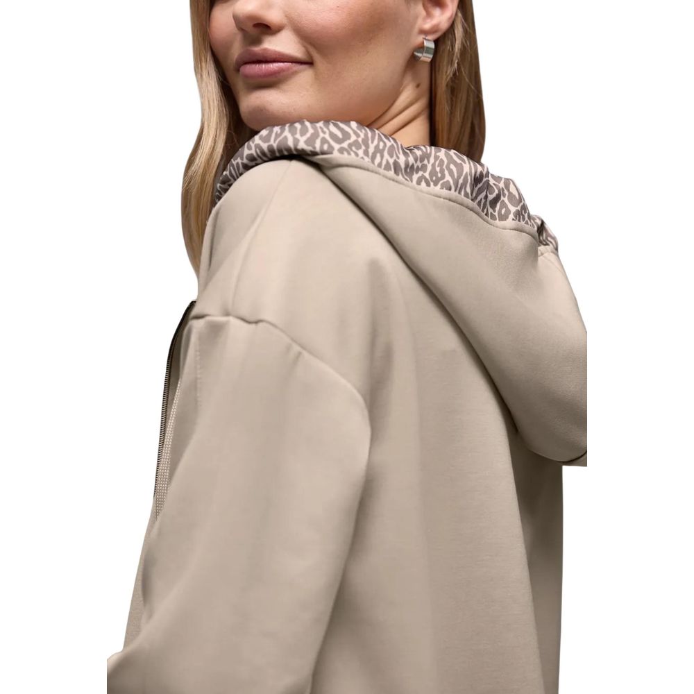 Street One Beige Modal Hoodie