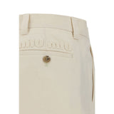 Miu Miu Beige Cotton Casual Pants
