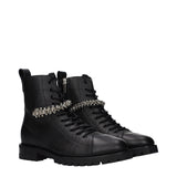 Jimmy Choo Black Leather Ankle Boots