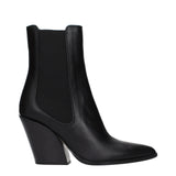 Jimmy Choo Black Leather Ankle Boots