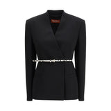 Max Mara Black Triacetate Coat