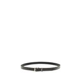 Saint Laurent Black Cotton Regular Belt