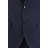 Lardini Blue Wool Two-Piece Suit