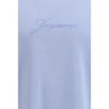 Jacquemus Blue Cotton T-Shirt