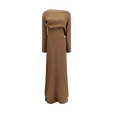 Petar Petrov Brown Silk Casual Dress