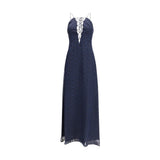 Kristina Ti Blue Silk Casual Dress