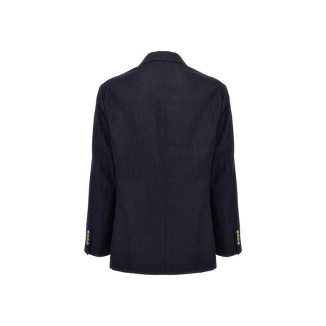 Brunello Cucinelli Blue Linen Blazer