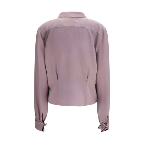 Maison Margiela Purple Silk Dress Shirt