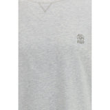 Brunello Cucinelli Gray Cotton T-Shirt