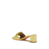 Santoni Bicolor Calf Leather Bos Taurus Sandals