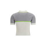 Casablanca White Viscose Polo Shirt