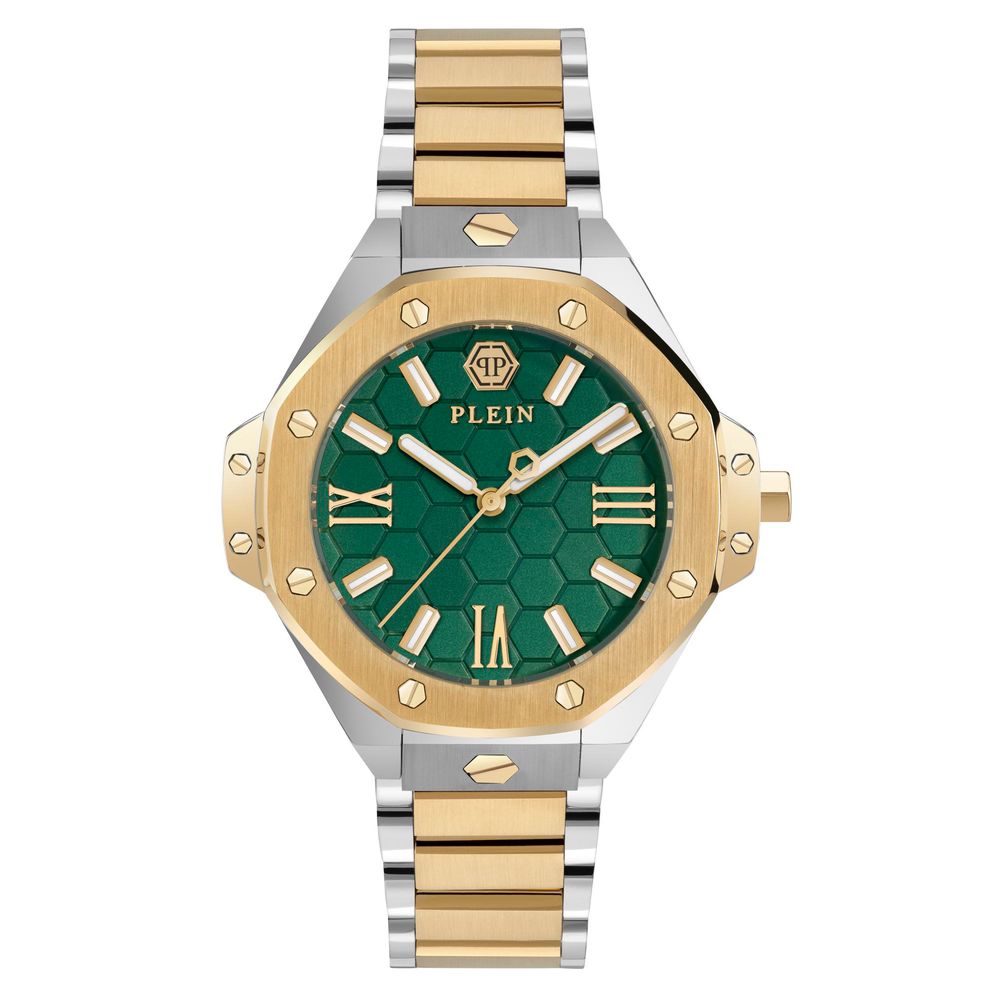 Philipp Plein Gold Stainless Steel Dress Watch