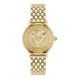 Versace Gold Stainless Steel Dress Watch