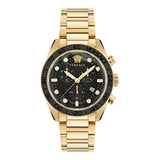 Versace Gold Stainless Steel Dress Watch
