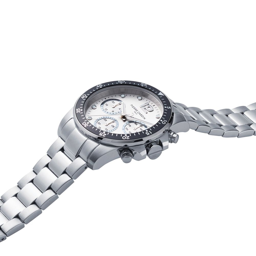Pierre Cardin Gray Stainless Steel Dress Watch