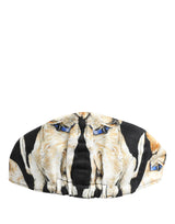Dolce & Gabbana Men Black Dog Cotton Newsboy Cloth Capello Hat