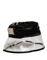 Dolce & Gabbana Black Nylon Plastic Fisherman Bucket Capello Hat
