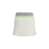 Casablanca White Cotton Mini Skirt