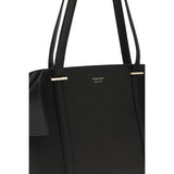 Ferragamo Black Calf Leather Bos Taurus Shoulder Bag