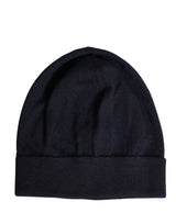 Dolce & Gabbana Black Cashmere Knitted Women Winter Beanie Hat