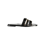 Twinset Black Leather Women's Sandal