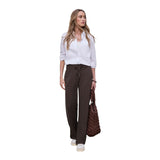 Street One Brown Viscose Casual Pants