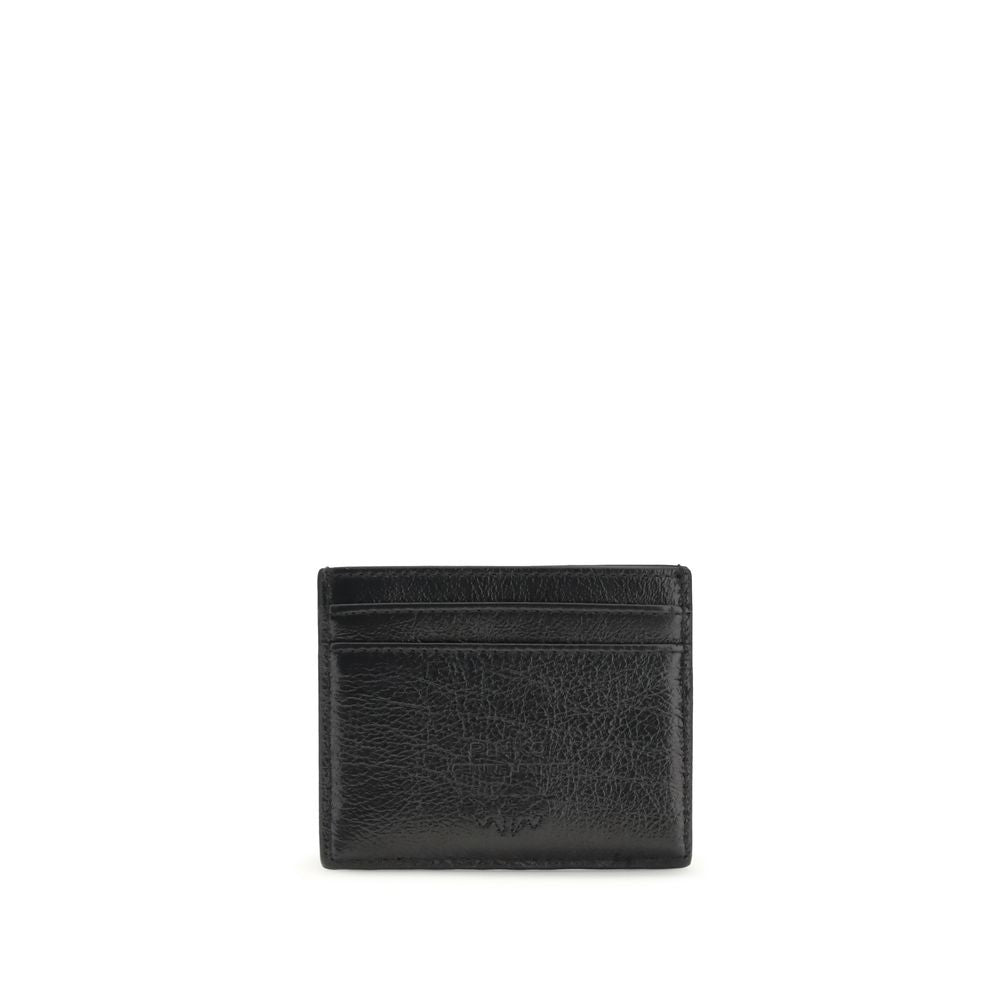 PINKO Black Calf Leather Bos Taurus Wallet