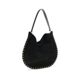 Isabel Marant Black Calf Leather Bos Taurus Shoulder Bag