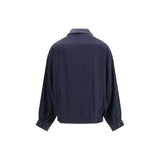 Prada Blue Silk Coat