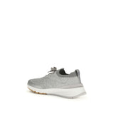 Brunello Cucinelli Gray Cotton Athletic Sneakers