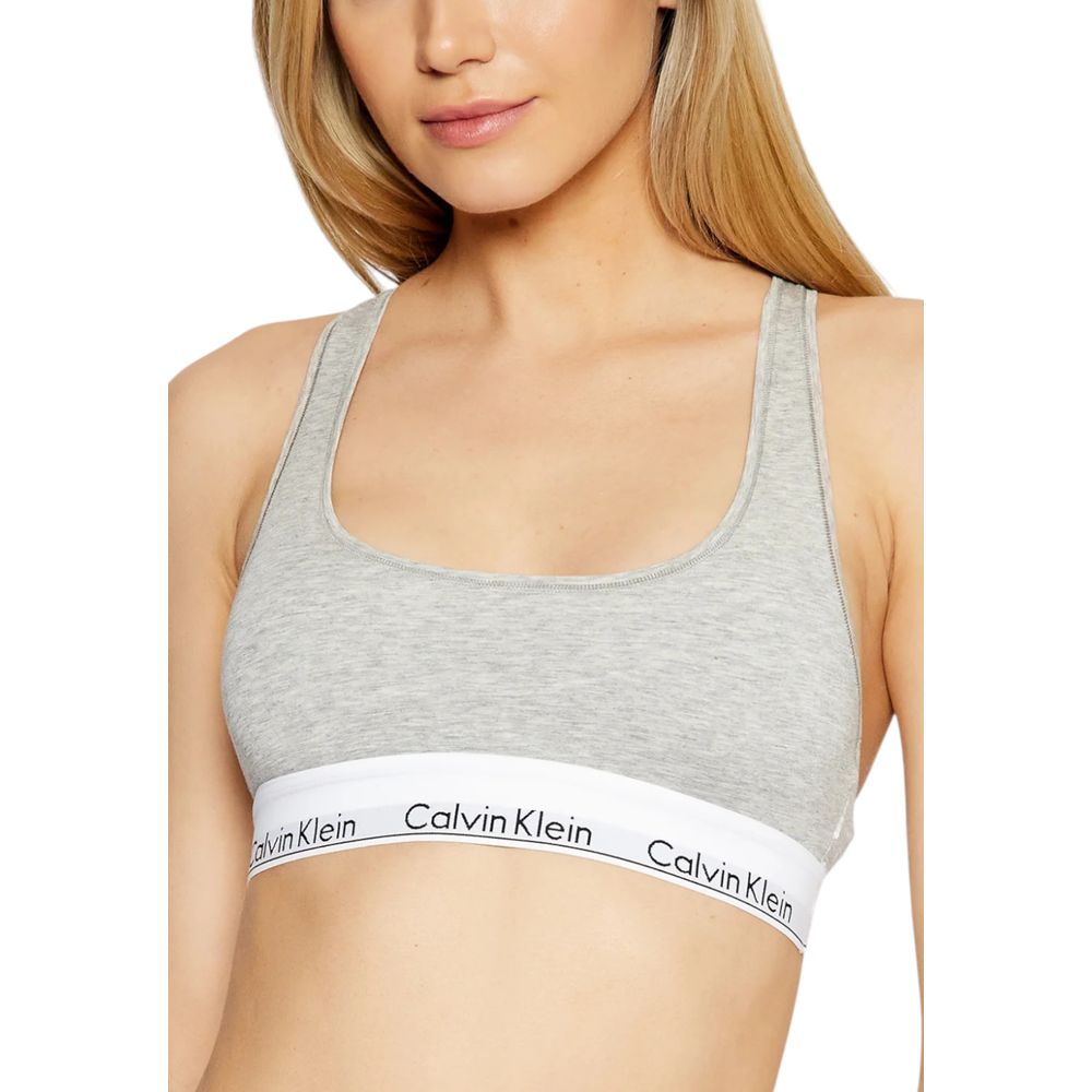 Calvin Klein Underwear Gray Cotton Bra