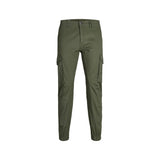 Jack Jones Green Cotton Skinny Pants